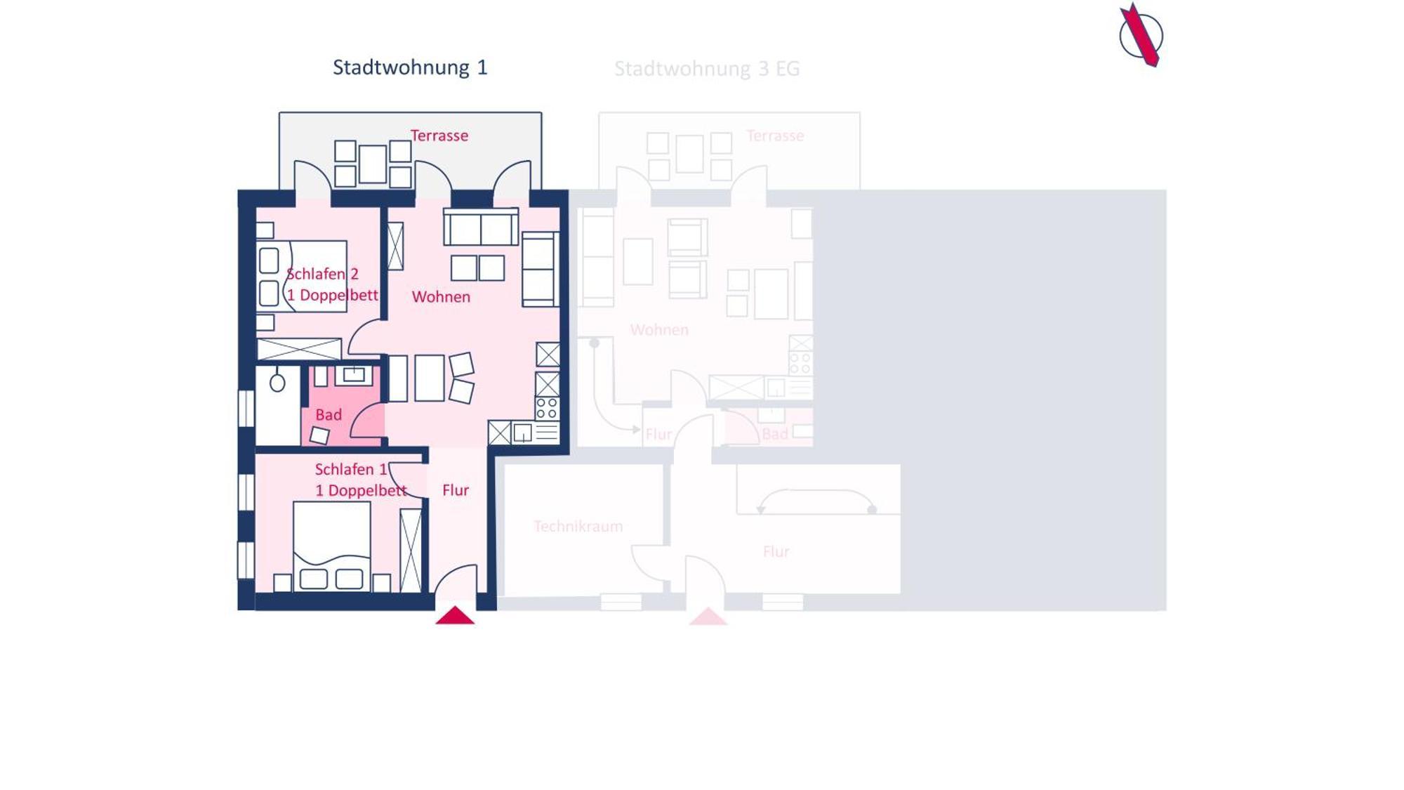 Stadtwohnung 1 Wyk auf Föhr Eksteriør bilde